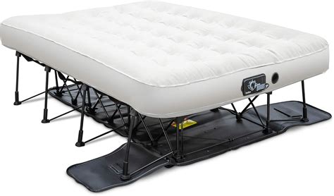 air mattress with frame & rolling case|air mattress frame full size.